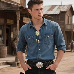 Cowboy Western Alloy Horseshoes & Letter Pendant Bolo Tie Necklaces&nbsp;NJEW-WH20014-02A