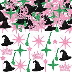 300Pcs 6 Styles Glitter Powder Paper Confetti&nbsp;DIY-WH20165-004