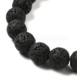 Natural Lava Rock Bead Strands&nbsp;G-L435-03-8mm-18