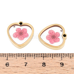 304 Stainless Steel Epoxy Resin Pendants&nbsp;STAS-T072-25