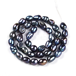Natural Cultured Freshwater Pearl Beads Strands&nbsp;PEAR-N014-06G-05