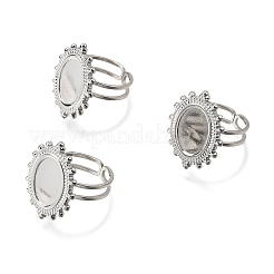 Tarnish Resistant 304 Stainless Steel Cuff Ring Findings&nbsp;LS-PW-WG41752-02