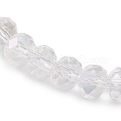 女性用ガラスビーズストレッチブレスレット  ロンデル  内径：2-1/4インチ（5.65cm）&nbsp;BJEW-JB11866-02