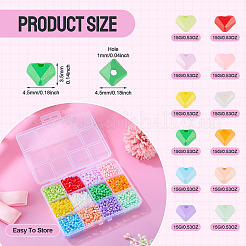 180G 12 Colors Baking Paint Glass Seed Beads&nbsp;SEED-TA0001-55