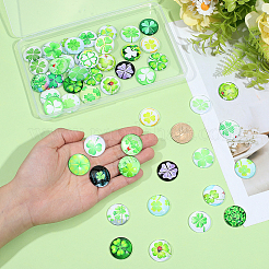 50Pcs Glass Cabochons&nbsp;FIND-SP0005-80