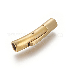304 Stainless Steel Bayonet Clasps&nbsp;STAS-I013-4mm-MG