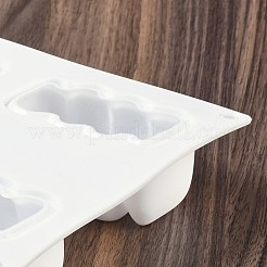 DIY シリコーン ディスプレイ金型  レジン型  粘土工芸の金型ツール  食べ物  ホワイト  297x171x40mm  内径：68x31mm&nbsp;SIMO-P008-06