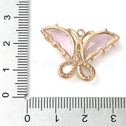 Rack Plating Brass Clear Cubic Zirconia Pendants&nbsp;KK-N255-10G-05-RS