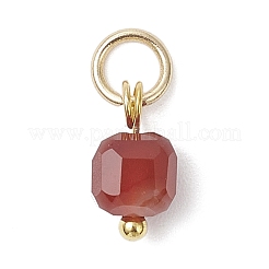 100Pcs 10 Styles Natural Stone Faceted Cube Charms&nbsp;PALLOY-JF04520-02