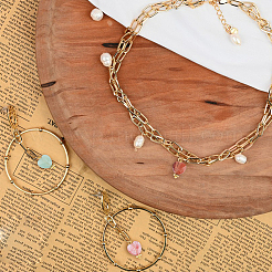 30Pcs 5 Styles Natural & Synthetic Gemstone Charms&nbsp;FIND-DC0002-31