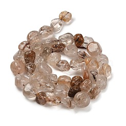 天然石クォーツビーズ連売り  ナゲット  タンブルストーン  7~13x4.5~10x4.5~10mm  穴：1.2mm  約44~46個/連  15.08''~16.14''（38.3~41センチメートル）&nbsp;G-P497-01E-38