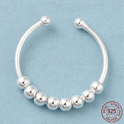 925 Sterling Silver Open Cuff Rings&nbsp;LS-RJEW-P091-01B-S