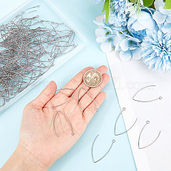 200Pcs 304 Stainless Steel Earring Hooks&nbsp;STAS-BBC0004-46