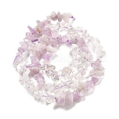 Natural Quartz Crystal & Kunzite Beads Strands&nbsp;G-L610-A25-01