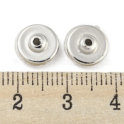 CCBプラスチックビーズ  フラットラウンド  プラチナ  9x4mm  穴：1.6mm&nbsp;CCB-P013-15A-P