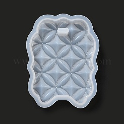 DIY Embossed Flower Pattern Pendant Silicone Molds&nbsp;DIY-G079-01B