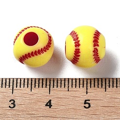 Opaque Acrylic European Beads&nbsp;SACR-P031-25A-01