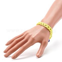 Opaque Acrylic Curb Chain Bracelets&nbsp;BJEW-JB06597