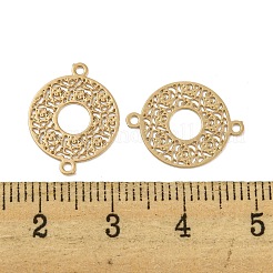 Rack Plating Brass Hollow Out Connector Charms&nbsp;KKC-D001-15KCG