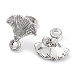 Non-Tarnish 304 Stainless Steel Studs Earring Findings&nbsp;EJEW-H013-15P