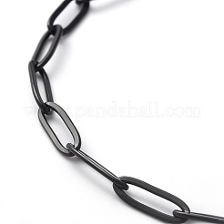 304 Stainless Steel Paperclip Chain Bracelets&nbsp;BJEW-O186-02EB