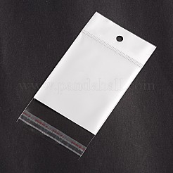 長方形セロファンバッグ  ホワイト  12x6.1cm  一方的な厚さ：0.1mm  インナー対策：7.2x6.1のCM  穴：6mm&nbsp;OPC-F001-03D