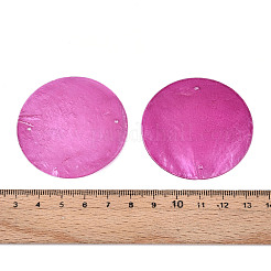 50Pcs Dyed Natural Shell Connector Charms&nbsp;SHEL-TA0001-18D