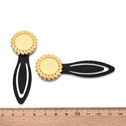 Alloy & Iron Bookmark Cabochon Settings&nbsp;PALLOY-N184-06G