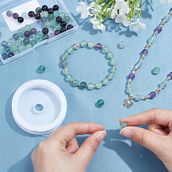 Natural Rainbow Fluorite Bead Strands&nbsp;G-AR0002-07