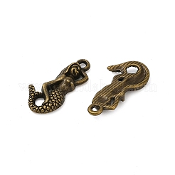 Alloy Metal 3D Mermaid Pendants&nbsp;PALLOY-2458-AB-FF