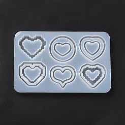 Heart DIY Silicone Quicksand Molds&nbsp;DIY-G079-07A