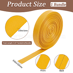 5M Folding PU Leather Flat Cord&nbsp;OCOR-WH20012-14C-11