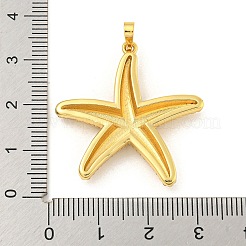 ラックメッキ真鍮チャーム  カドミウムフリー＆鉛フリー  長持ちメッキ  ヒトデのチャーム  18KGP本金メッキ  31x30.5x4.5mm  穴：5x3mm&nbsp;KK-N255-02G-RS