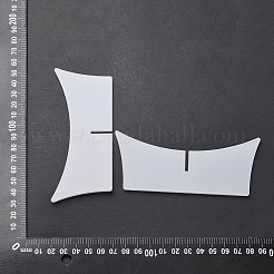写真用透明アクリルディスプレイイーゼル  透明  12x5x0.3cm  2個/セット&nbsp;PW-WG48920-04