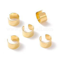 真鍮製の耳カフのパーツ  鉛フリー及びカドミウムフリー  ゴールドカラー  9.5x10x6mm  穴：1mm&nbsp;KK-1642-G