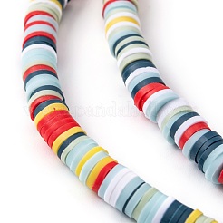 Handmade Polymer Clay Beads Strands&nbsp;CLAY-R089-6mm-T02B-07