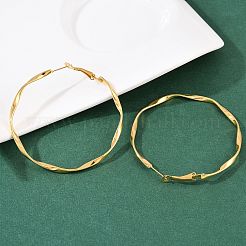 304 Stainless Steel Hoop Earrings&nbsp;EJEW-I320-25G-03