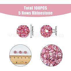 100Pcs Polymer Clay Rhinestone Beads&nbsp;RB-HY0001-01