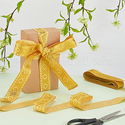 7.7~8 Yards Ethnic Style Polyester Flower Jacquard Ribbon&nbsp;OCOR-PH0004-48B