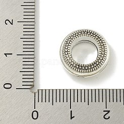 チベット風合金ビーズ  カドミウムフリー＆鉛フリー  大穴ビーズ  ロンデル  アンティークシルバー  14.5x6mm  穴：7.5mm  約320個/1000g&nbsp;FIND-U015-19AS