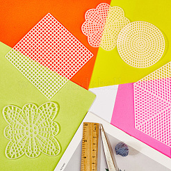 24Pcs 11 Styles DIY Plastic Canvas Shapes&nbsp;DIY-CP0012-41