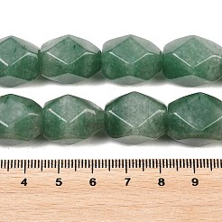 天然のグリーンアベンチュリンカット加工ひし形ビーズ連売り  18x13x12mm  穴：1mm  約22個/連  15.74インチ&nbsp;G-L235A-08B