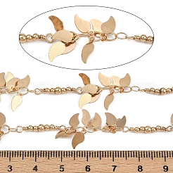Brass Leaf Link Chains&nbsp;CHC-H115-30G
