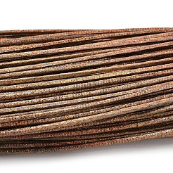 レーザーPUレザーコード  DIYのジュエリーには  サドルブラウン  2mm  約98~100 M /バンドル&nbsp;AJEW-I070-A01