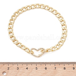Brass Cuban Link Chain Bracelets for Women&nbsp;BJEW-JB13565