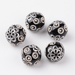 Round Handmade Indonesia Beads&nbsp;IPDL-L002-09B