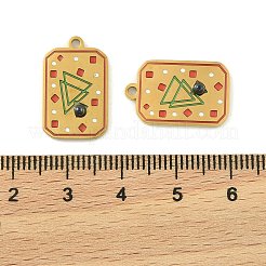 304 Stainless Steel Enamel Pendants&nbsp;STAS-H251-03B-03