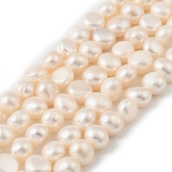 Natural Cultured Freshwater Pearl Beads Strands&nbsp;PEAR-P064-19J-06D