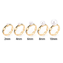 Brass & Enamel Cup Peg Ring Settings&nbsp;KK-N274-16G