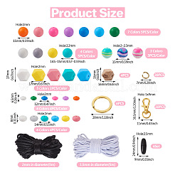 DIY Keychain Bracelet Making Kit&nbsp;DIY-TA0004-19